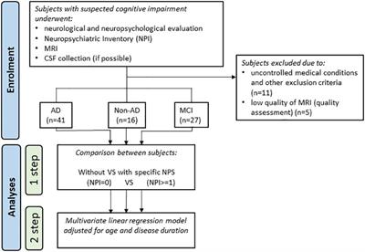 Role of fronto-limbic circuit in neuropsychiatric symptoms of dementia: clinical evidence from an exploratory study